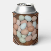 kipeieren uit vrije uitloop blikjeskoeler (Blikje Achterkant)