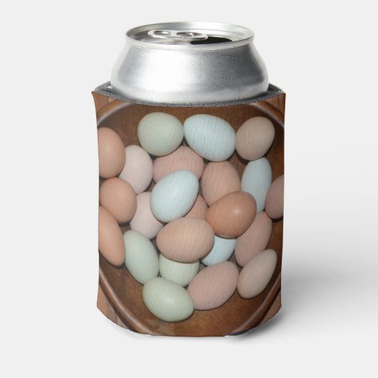 kipeieren uit vrije uitloop blikjeskoeler (Blikje Achterkant)