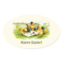  kipfamilie Pasen-kaartjes