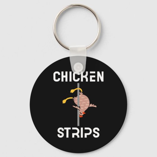 Kipfilets grappige dansende kip BBQ barbeque Sleutelhanger (Voorkant)