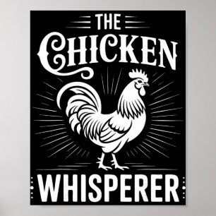 Kipfluisteraar Pluimveeboer Haan _2 Poster