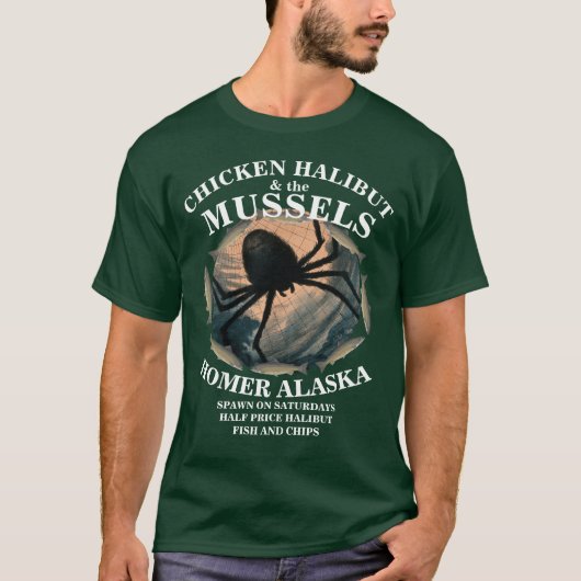 KIPHALBUT & DE MOSSELEN HOMER ALASKA AK T-SHIRT (Voorkant)