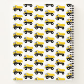 Kipkar Constructie Trucks Kinderen Monogram Notitieboek (Achterkant)