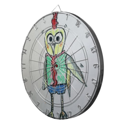 kipkarton dartbord (Voorkant Rechts)