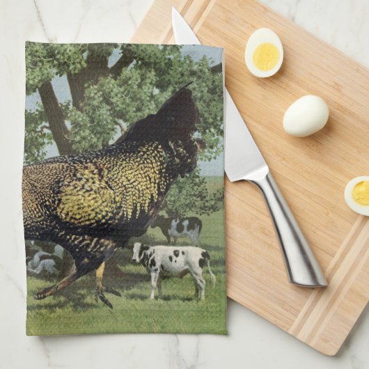 Kipkenvoer - theedoek (Quarter Fold)