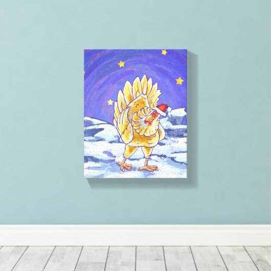 Kipkerst Canvas Afdruk (Insitu (Houten vloer))