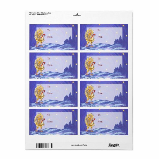 Kipkerst Etiket (Full Sheet)