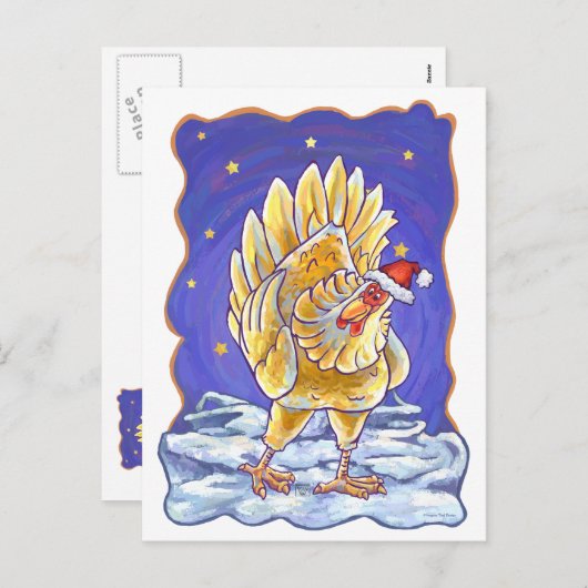 Kipkerst Feestdagenkaart (Voorkant / Achterkant)