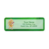 Kipkerst op groen etiket (Voorkant)