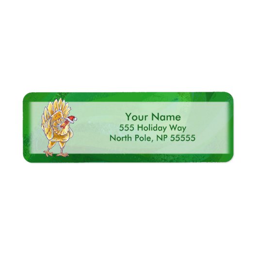 Kipkerst op groen etiket (Voorkant)