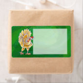 Kipkerst op groen etiket (Insitu)