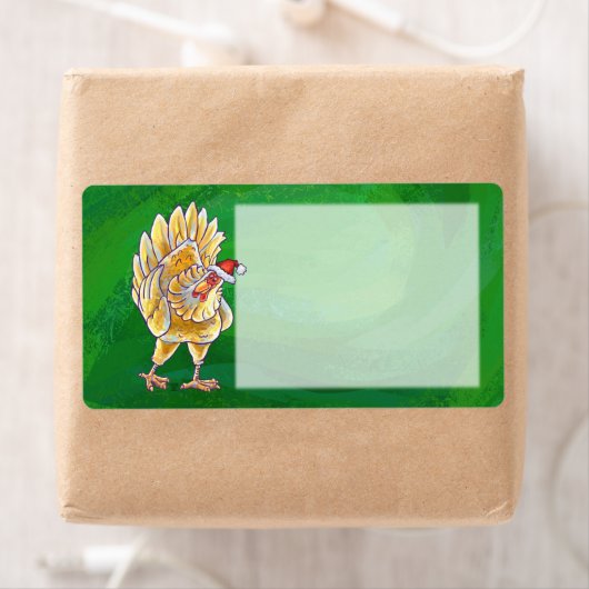 Kipkerst op groen etiket (Insitu)