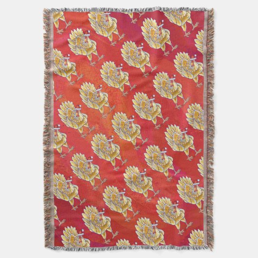 Kipkerst op rood deken (Voorkant Verticaal)