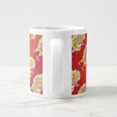 Kipkerst op rood grote koffiekop (Achterkant)