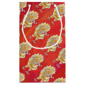 Kipkerst op rood klein cadeauzakje (Achterkant)