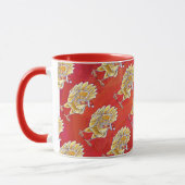 Kipkerst op rood mok (Links)