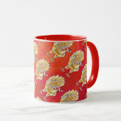 Kipkerst op rood mok (Voorkant rechts)