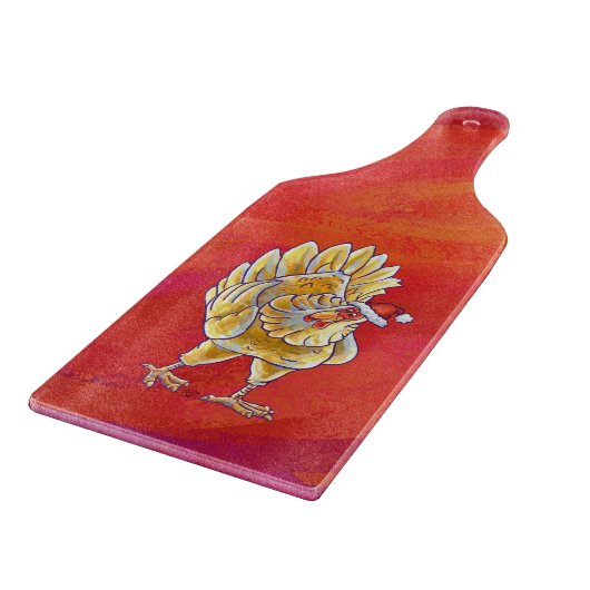 Kipkerst op rood snijplank (Hoek)