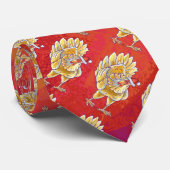 Kipkerst op rood stropdas (Opgerold)