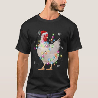 Kipkerst Santa Funny Xmas Lights Chi T-shirt