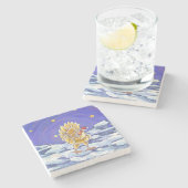 Kipkerst Stenen Onderzetter (Zijkant)