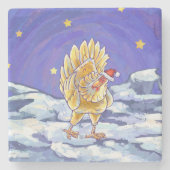 Kipkerst Stenen Onderzetter (Voorkant)