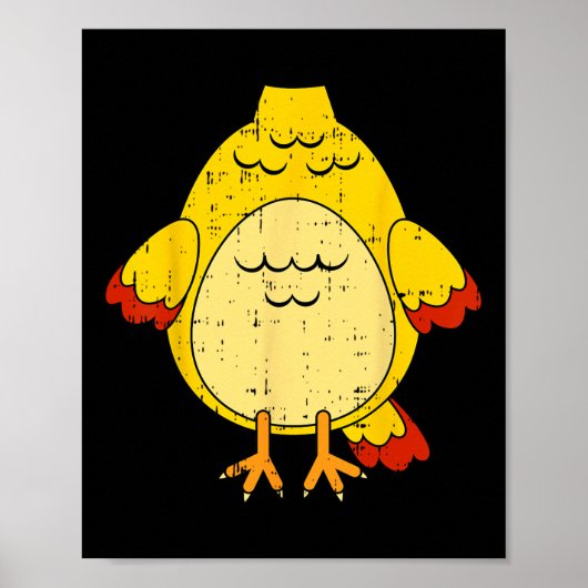 Kipkostuum Schattige Gemakkelijk Dier Halloween Gi Poster (Voorkant)