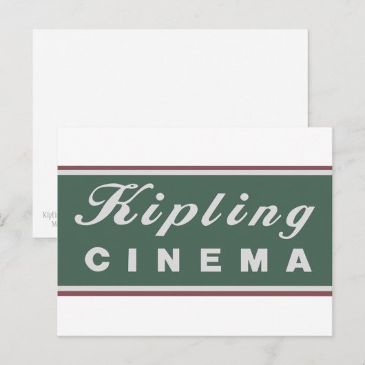 Kipling Logo Briefkaart (Voorkant / Achterkant)