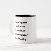 Kipling - Vrouwen raden Tweekleurige Koffiemok (Voorkant links)