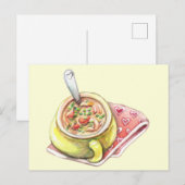 Kipnoedelsoep Briefkaart (Voorkant / Achterkant)