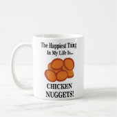 Kipnugget Fast Food Grappig Koffiemok (Links)