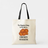 Kipnugget Fast Food Grappig Tote Bag (Achterkant)