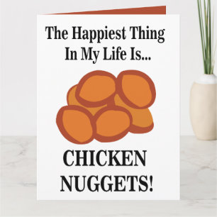 Kipnugget Fast Food Grappige Kipnugget Kaart