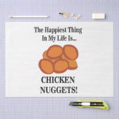 Kipnugget Fast Food Grappige Kipnugget Tissuepapier (Craft)