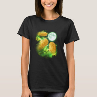 Kipnugget Huilend naar de Maan Groen tie dye 3 T-shirt