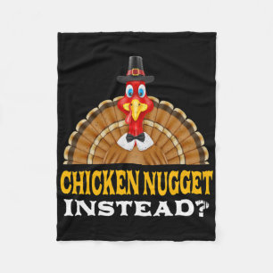 Kipnugget in plaats van Thanksgiving kippenliefheb Fleece Deken