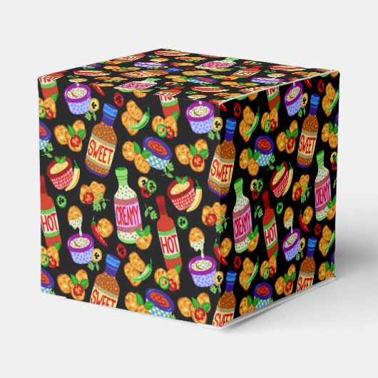 Kipnuggets & dipsaus bedankdoosjes (Achterkant)