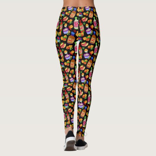 Kipnuggets & dipsaus leggings (Achterkant)