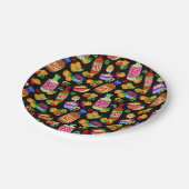 Kipnuggets & dipsaus papieren bordje (Gekanteld)