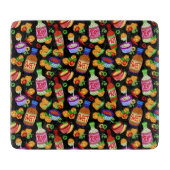 Kipnuggets & dipsaus snijplank (Voorkant)