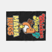 Kipnuggets en mama knuffels Grappige Moederdag _1 Fleece Deken (Voorkant (Horizontaal))