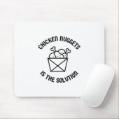 Kipnuggets is de oplossing muismat (Met muis)