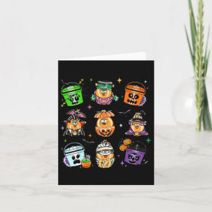 Kipnuggets Pompoen Halloween 90s Vintage 2 Kaart