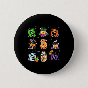 Kipnuggets Pompoen Halloween 90s Vintage 2 Ronde Button 5,7 Cm