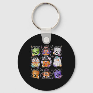 Kipnuggets Pompoen Halloween 90s Vintage 3 Sleutelhanger