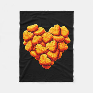 Kipnuggets Zijn Mijn Valentijnshart Funny Valen Fleece Deken