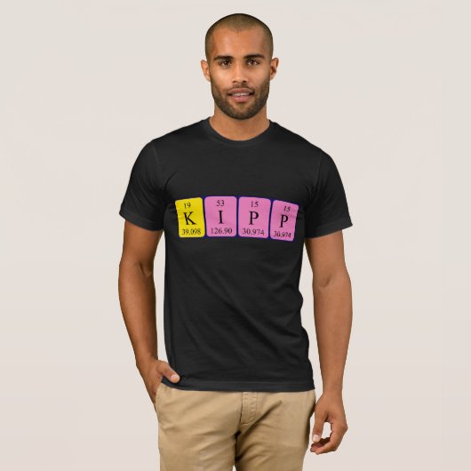 Kipp periodiek shirt van de lijstnaam (Voorkant volledig)