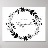 Kippah Sign,  Kippot Wedding Sign Poster (Voorkant)