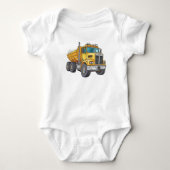 Kippauto outfit voor baby jongen romper (Voorkant)