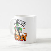kippejockey koffiemok (Voorkant links)
